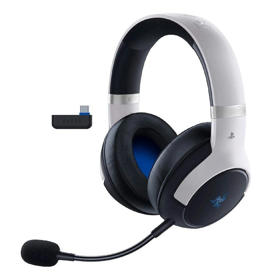 image 1 of Razer Kaira Pro HyperSpeed - PlayStation Licensed Wireless Gaming Headset White
