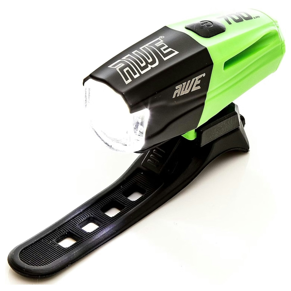 image 1 of AWE AWE700 Superbright Bike Light Set, Front 700lms USB & Rear x 5 Red (SMD) LEDs