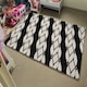 image 4 of Geometric Rope Pattern (Rug) Black | Large: 140x200cm