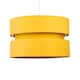 image 1 of Ochre Layered Easy Fit Drum Light Shade | Yellow | Large | 1