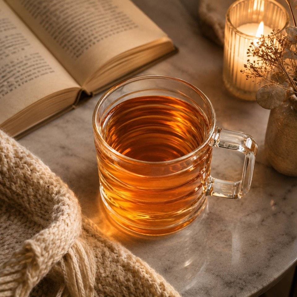 image 1 of 250ml Mugs Modern Clear Glass Tea Coffee Cups Hot Drinks Latte Glasses Set of 12