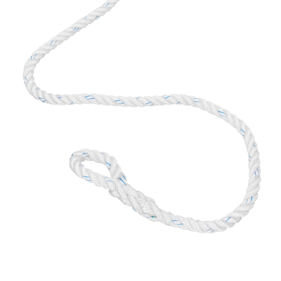 image 1 of Single Spliced Polyester Mooring Line 14mm x 10m Boat Dock Line Rope Warp