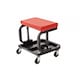 image 5 of Heavy Duty Garage Stool Rolling Mechanics Chair Crawling Seat | Red