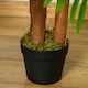 image 9 of Outsunny 120cm/4FT Artificial Palm Tree Decorative Plant w/19 Leaves Pot