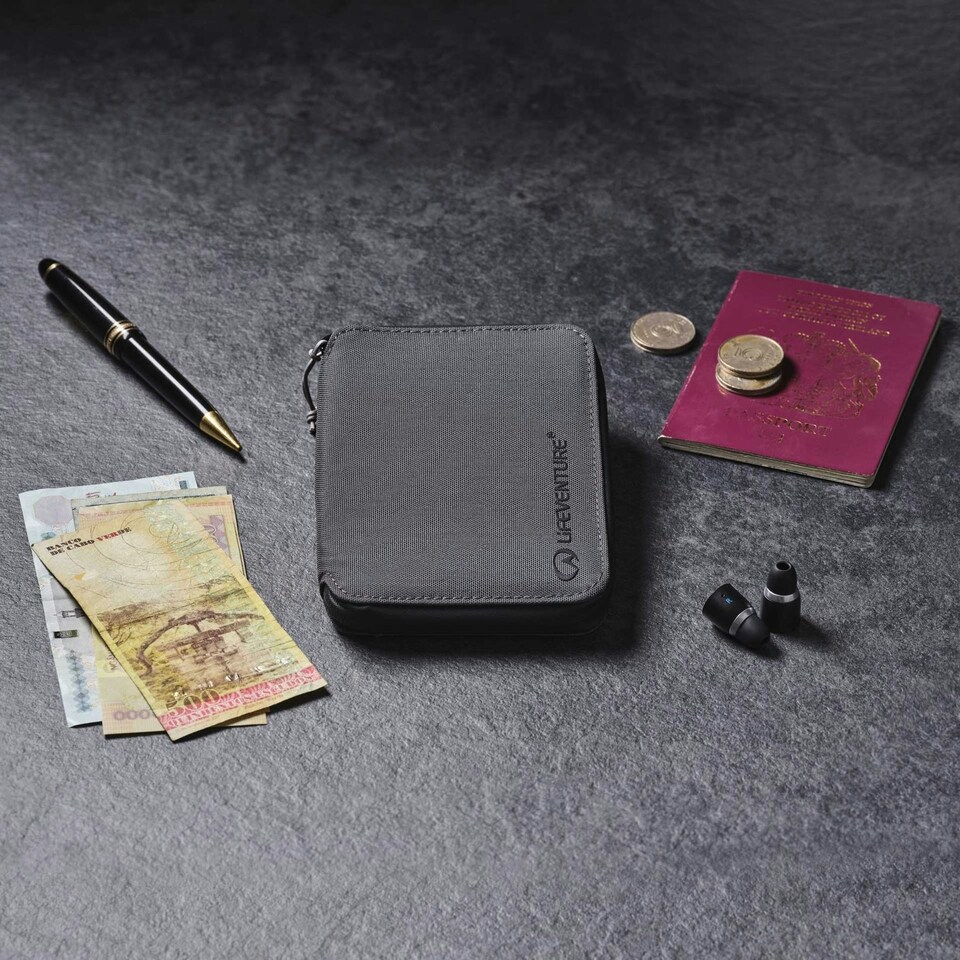 image 1 of Lifeventure RFiD Blocking Travel Wallet Mini Grey
