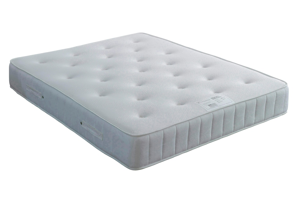 image 1 of Brandon Grey Fabric Ottoman Bed And Memory Maestro Memory Foam Mattress Double | Multi