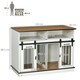 image 7 of PawHut Dog Crate Furniture for Small and Large Dogs with Movable Divider, White