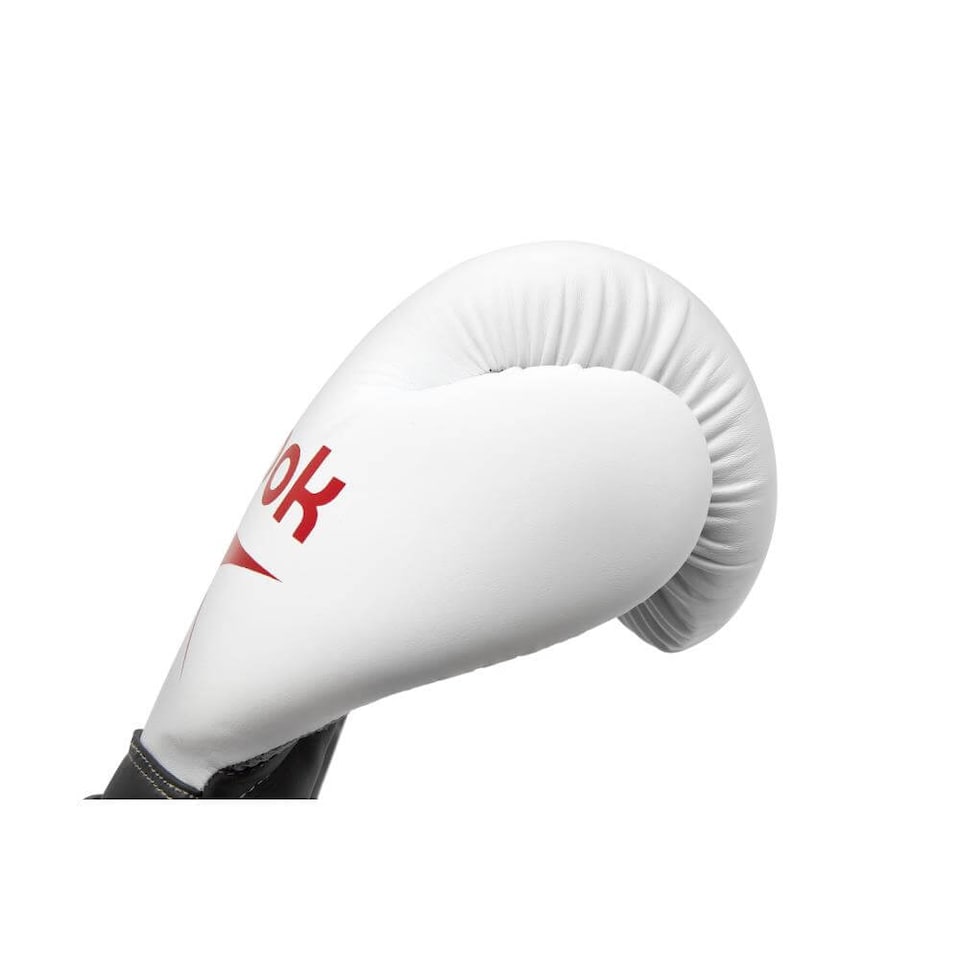 image 1 of Reebok Boxing Gloves — Red/White 14oz, Hook-and-Loop | Multi | Red/White | 14oz