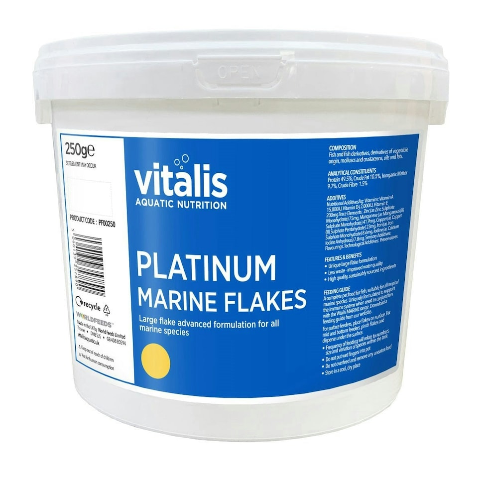 image 1 of Vitalis Platinum Marine Flakes Clear