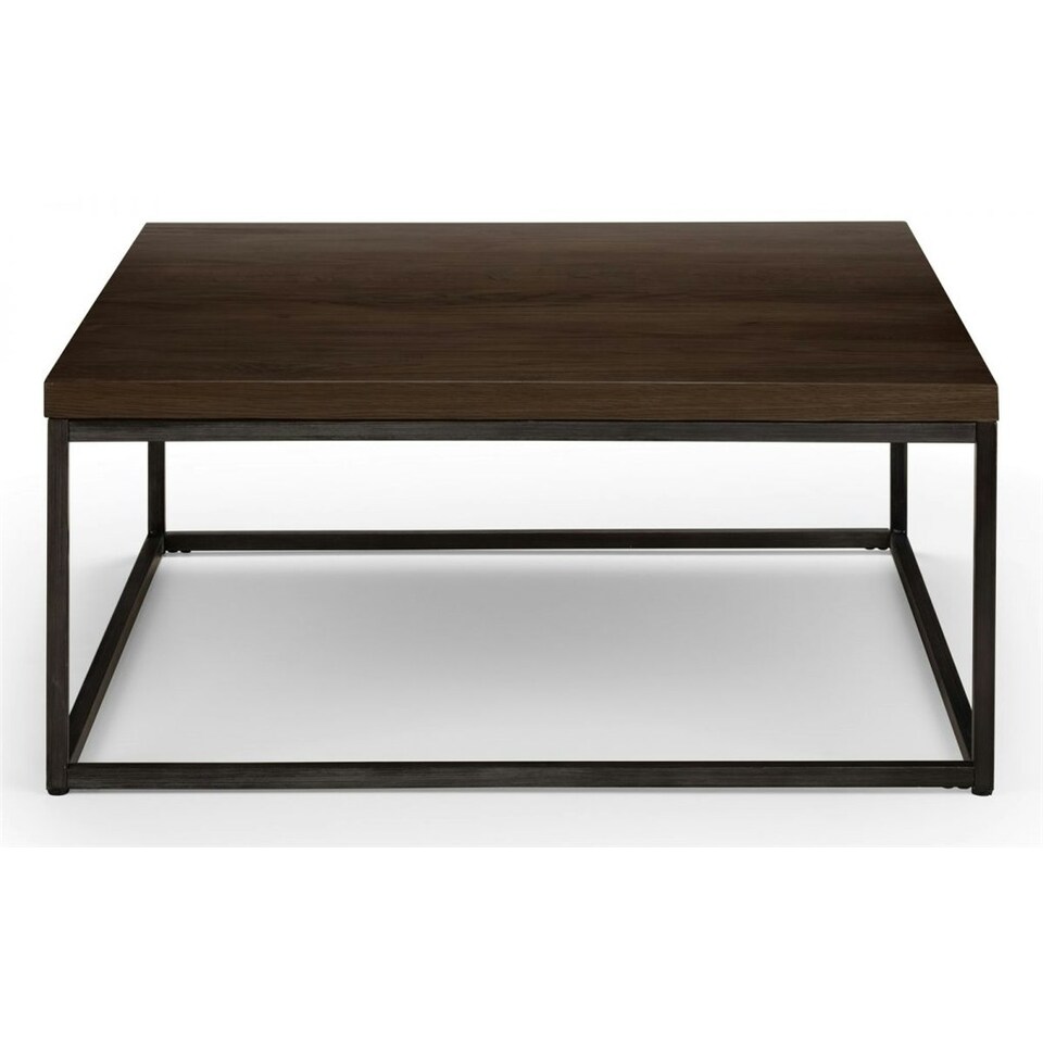 image 1 of Dark Classic Oak Square Coffee Table | Brown | Brown