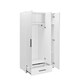 image 5 of Adore Matt White 3 Door 1 Drawer Combi Wardrobe with Shelves White