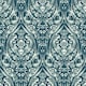 image 1 of NuWallpaper NU1689 Bohemian Damask Peel & Stick Wallpaper, Indigo Multi