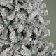 image 5 of 8ft (2.4m) Snow Flocked Artificial Christmas Tree with Green Metal Stand and 1017 Tips