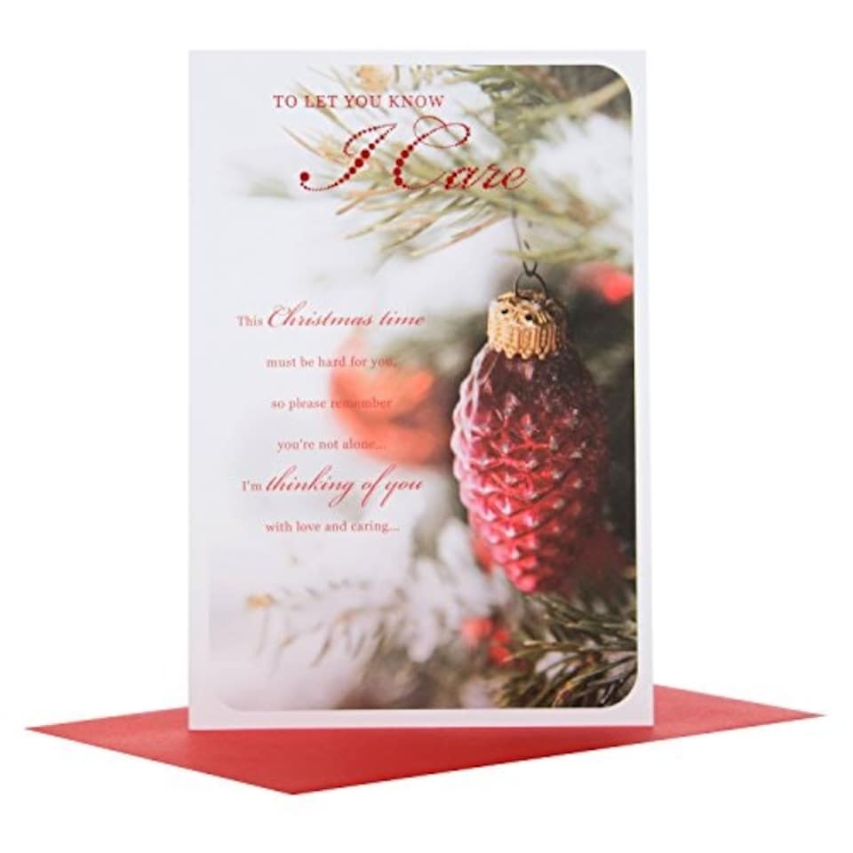 image 1 of I Care Christmas Hallmark Morden New Medium Card