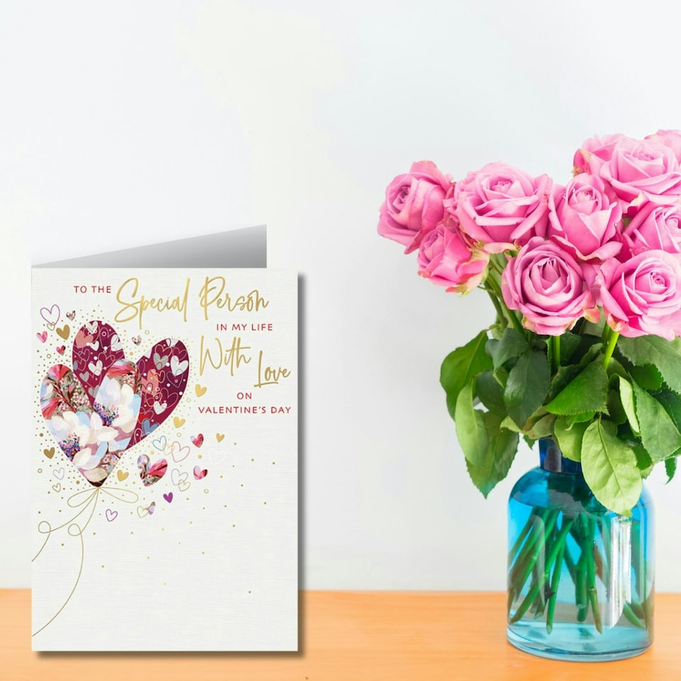 image 1 of Words 'n' Wishes Valentine Day Card for a Special Person, 23.5 x 16.5 cm,
