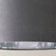 image 6 of ValueLights Reni Small Grey Velvet Chrome Inner Lamp Shade | Grey