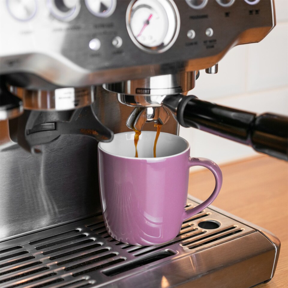image 1 of Argon Tableware Coloured Coffee Mugs - 350ml - Purple - Pack of 6 | Purple | Purple | 6