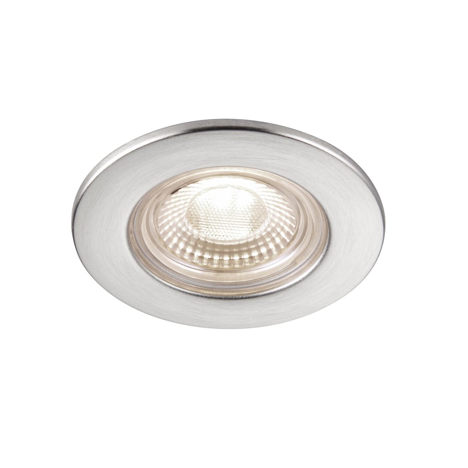 image 1 of Set of 10 Satin Nickel Fire Rated 6W LED 4000K Recessed Downlights