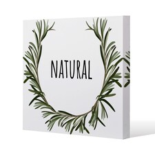 Natural (Canvas Print) / 46 x 46 x 4cm | Multi