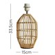 image 3 of ValueLights Contemporary Natural Rattan Cylinder Table Lamp Base