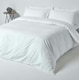 image 4 of Homescapes White Egyptian Cotton Fitted Sheet 200 TC, Double | White | Double