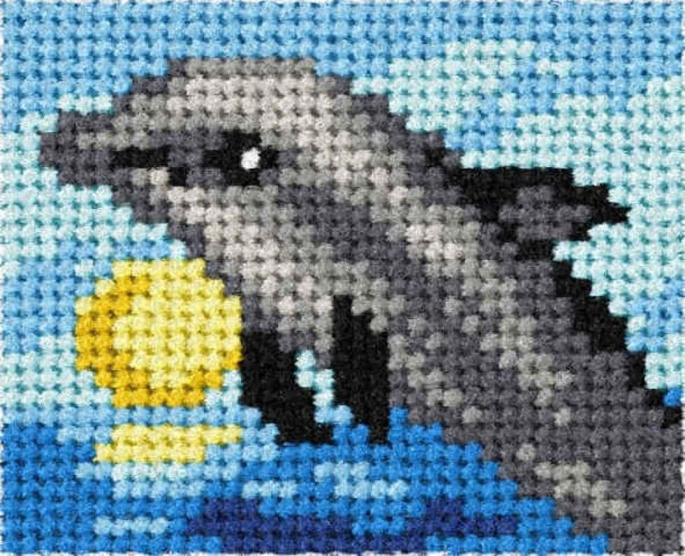 Orchidea EMB KIT DOLPHIN - Needlepoint Kit: My First Embroidery: Dolphin