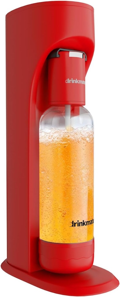 image 1 of Drinkmate OmniFizz Soda Maker, Sparkling Water Maker, Machine Only - Red