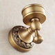 image 3 of Antique Brass Bathroom Sink Soap Dish with Wall Mounted Ceramics Plate