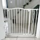 image 10 of Bettacare Curved Top Dog Gate, 107cm - 116cm, Matt White, Pressure Fit Pet Gate for Dog and Puppy, Pet and Dog Barrier | White