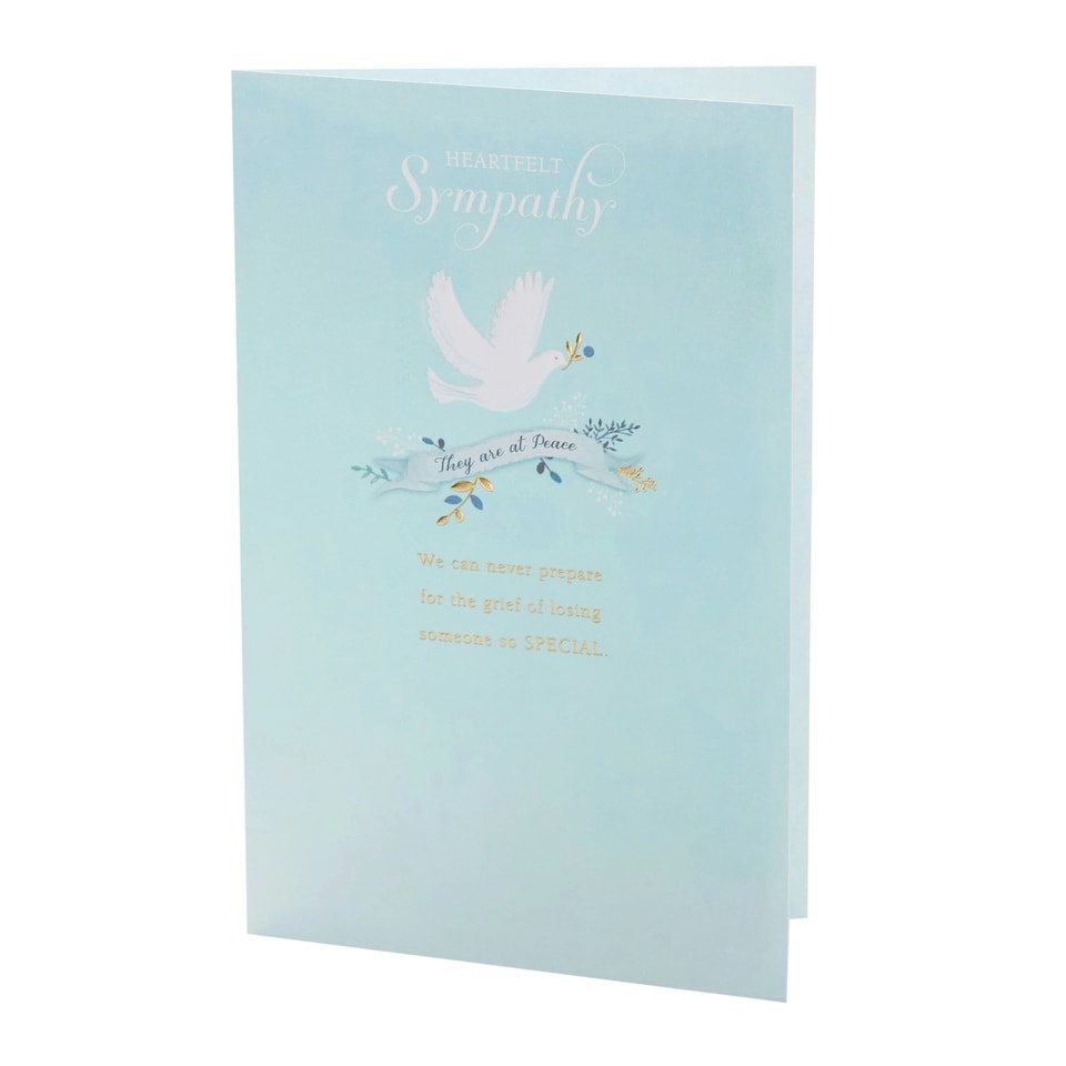 image 1 of Sympathy Card - Dove with Banner