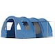 image 1 of Outsunny 5-6 Man Family Tent Camping Tent with 2 Room and Carry Bag, Blue