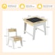 image 2 of COSTWAY 2 in 1 Children Activity Table and Chair Set Yellow