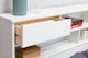 image 4 of 5ft King Size Pure white,wood,wooden low foot end, bed frame.Shaker style with shelves.