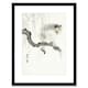 image 1 of Monkey Watercolour Ohara Koson Japanese Grey 9x7" Black Framed Wall Art Print