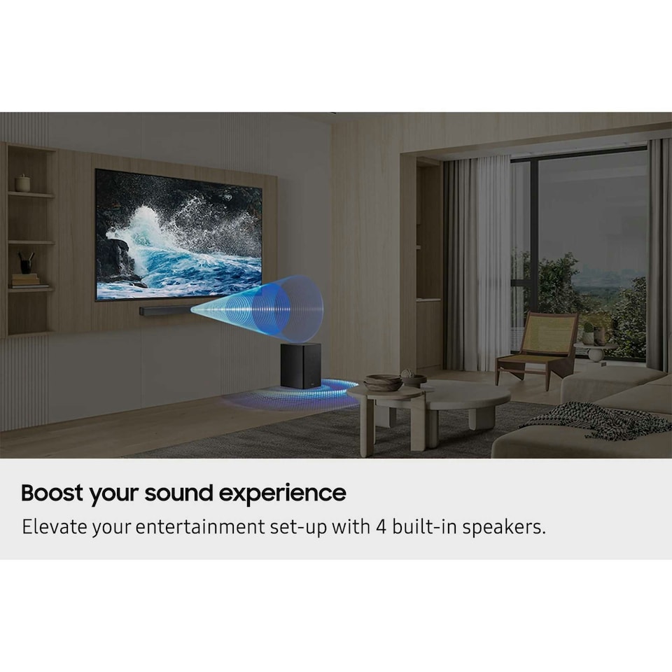 image 1 of Samsung 3.1ch 370W Soundbar with Wireless Subsoofer - Black HWB650F