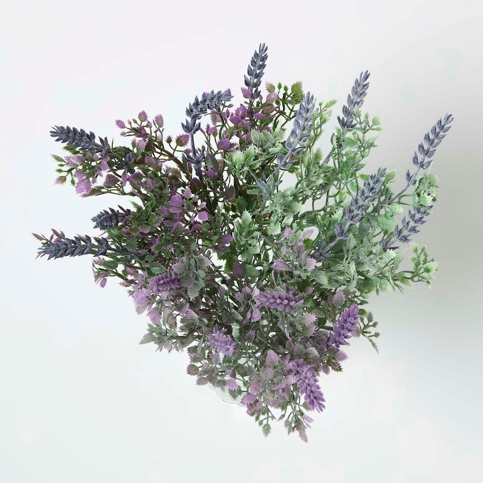 image 1 of Homescapes Set of 3 Purple Lavender Spray Single Stems