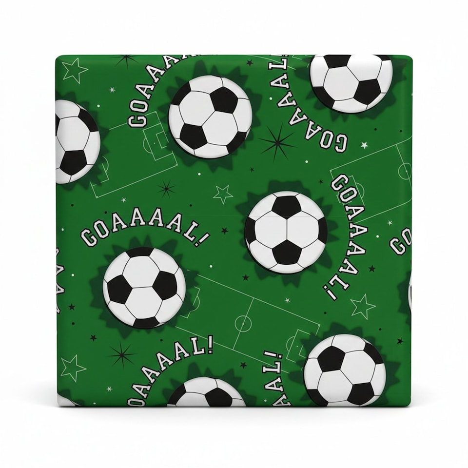 image 1 of Football Goal Gift Wrapping Paper Roll 3m