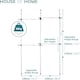 image 2 of House of Home Telescopic Double Rail Clothes Wardrobe Organise Hanging Rack Adjustable Storage | White | Not provided