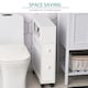 image 5 of HOMCOM 72x16cm Narrow Bathroom Storage Unit 2 Drawers Open Top 4 Wheels Slimline