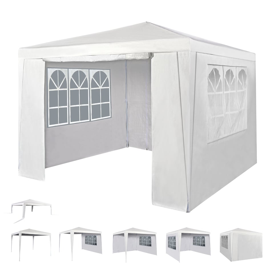 image 1 of MCC Direct 3x3 Event Gazebo White with Sides | White | White