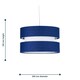 image 6 of Benni - Navy Blue 26cm Pendant Shade Blue