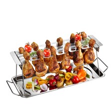 GEFU BBQ Stainless Steel Chicken Leg Holder for 12 Pieces