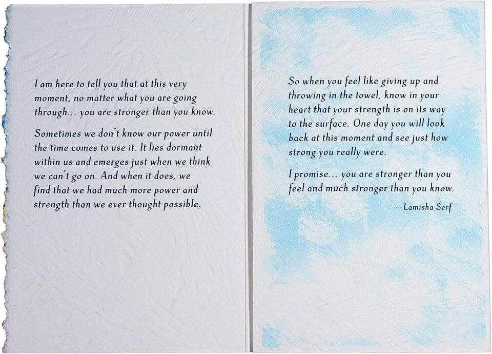 image 1 of You Are Stronger Than You Know Sentimental Verse Open Card