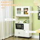 image 6 of HOMCOM Freestanding Kitchen Storage Cabinet Cupboards Adjustable Shelves White