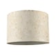 image 1 of Chic Textured Off-Cream Jacquard Drum Shade with Gold Foil Decor Print | Gold | 12"
