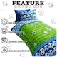 image 5 of VELVETIO Goal Duvet Cover Set Luxury Reversible Kids Printed Beddings Blue | Single