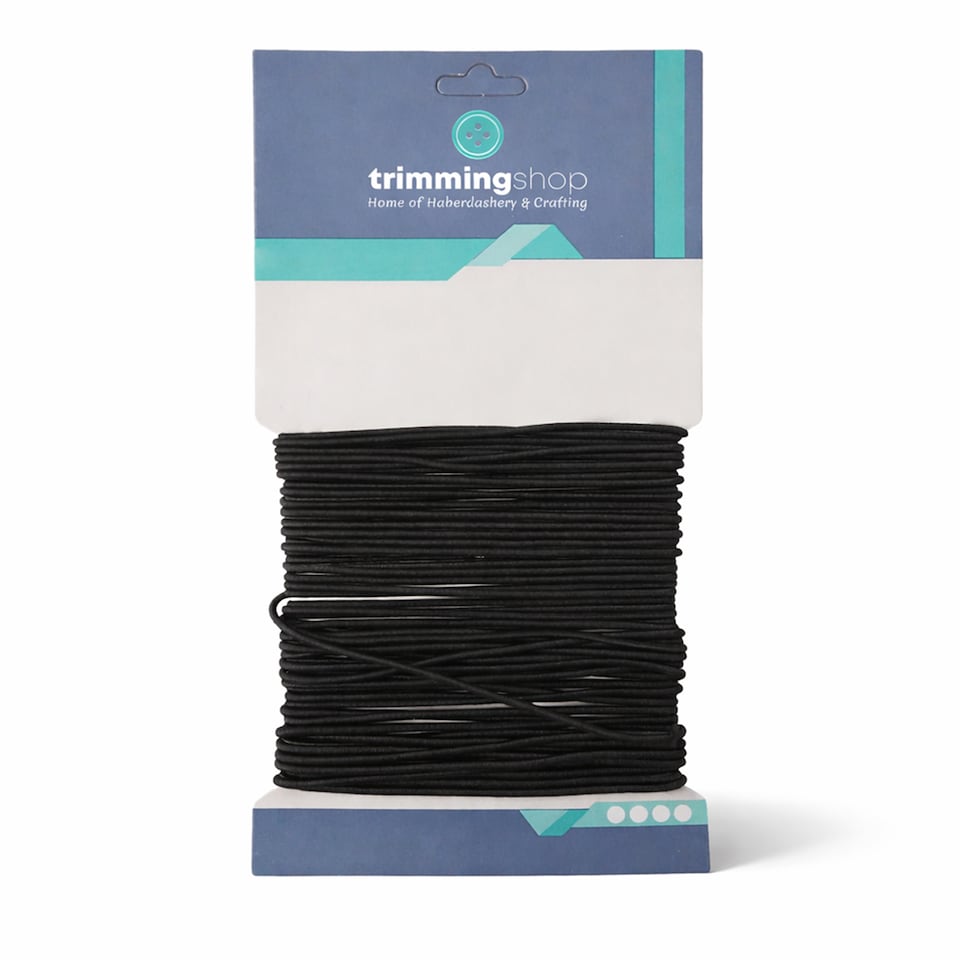 image 1 of 1.5mm Elastic Band, Soft Durable and Stretchable Material - 25 Metres