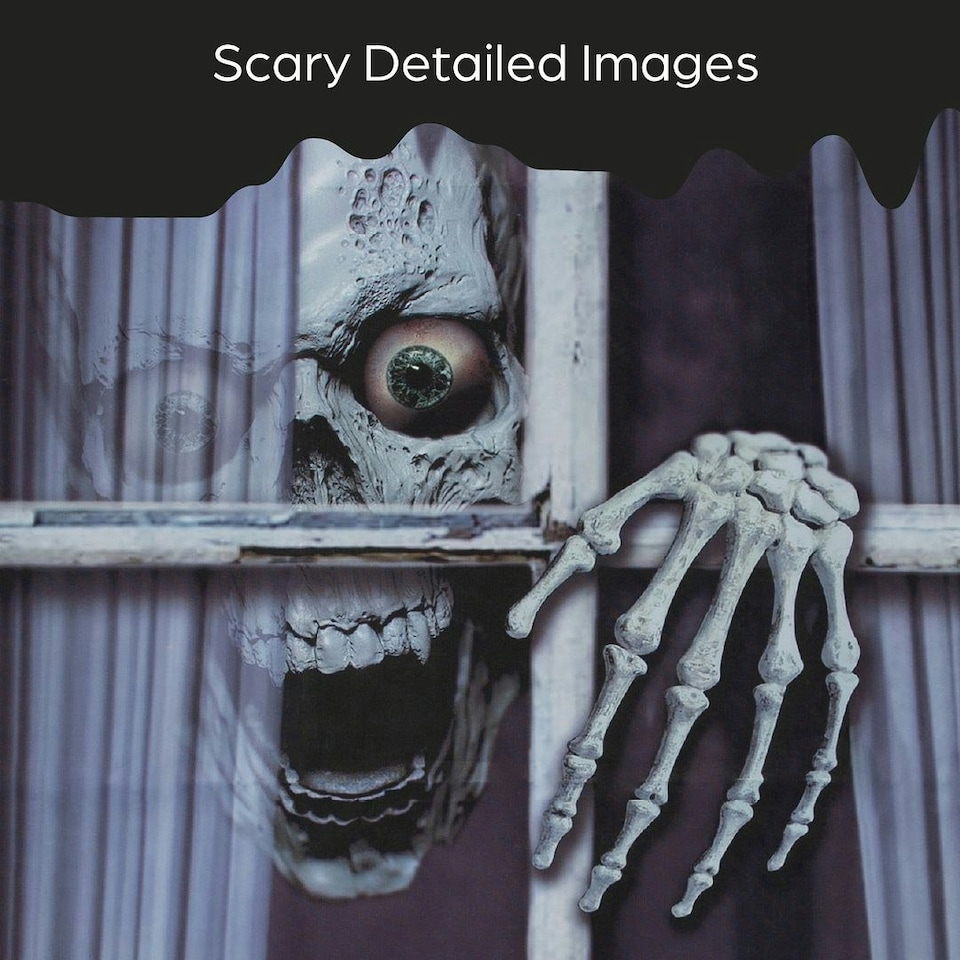image 1 of Global Gizmos 47839 Skeleton Halloween Window Display