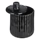 image 3 of Ticino Brittany Black Glass Storage Jar