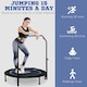 image 7 of HOMCOM Foldable Mini Fitness Trampoline w Foam Handle, Blue